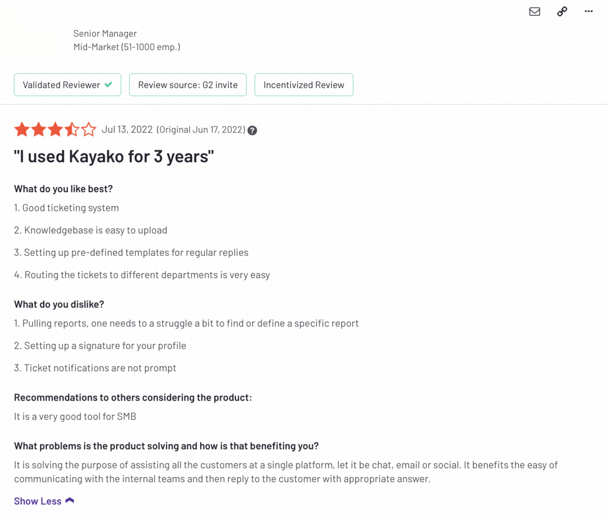 Kayako review